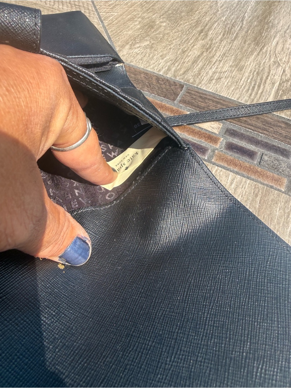 kate spade Black Saffiano Leather Crossbody Bag - Picture 8 of 12